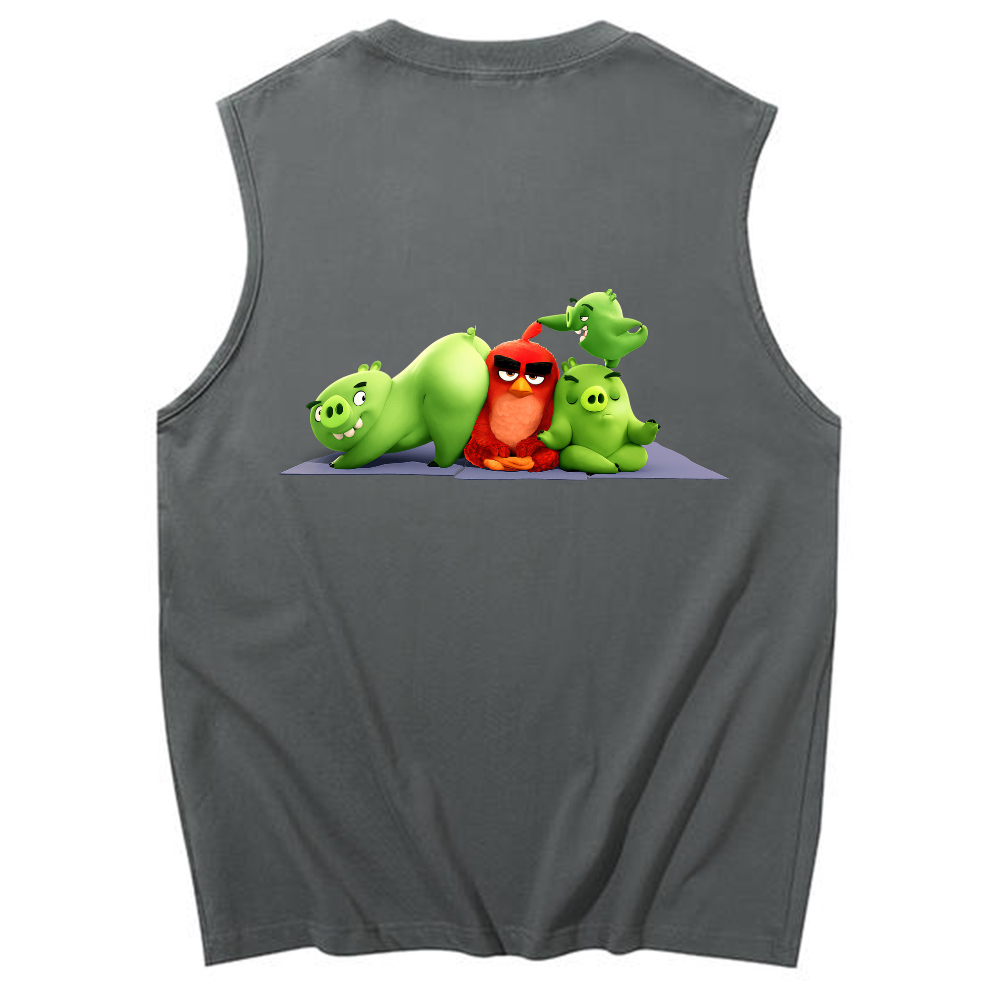 （画像用） Angry Birds アングリーバード コットン100％タンクトップ（背面プリント）